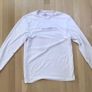 O’Neill rash guard, medium, white
